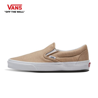 VANS CLASSIC SLIP_ON - SUMMER LINEN INCENSE รองเท้าผ้าใบ แวน…