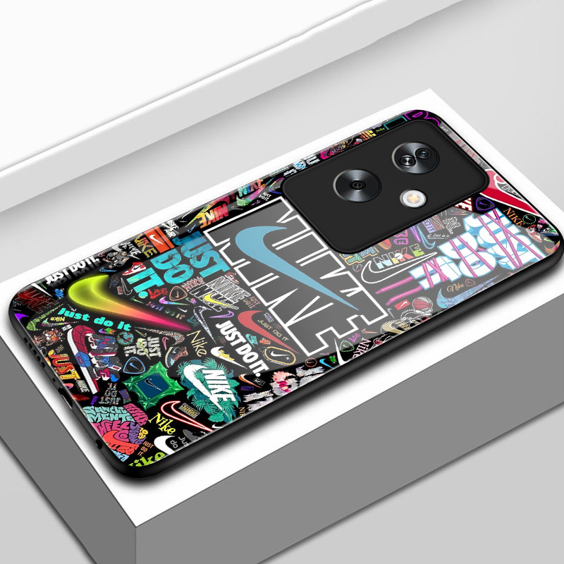 เคสสำหรับ OPPO A79 5G A2 5G เคสโทรศัพท์แบรนด์อินเทรนด์เปลือกแก้วกันกระแทก