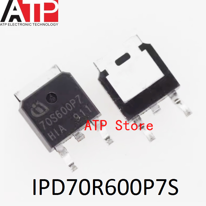 10-100PCS 100% ใหม่นําเข้า Original IPD70R600P7S 70S600P7 TO-252 ทรานซิสเตอร์ MOSFET N-CH 700V 8.5A 