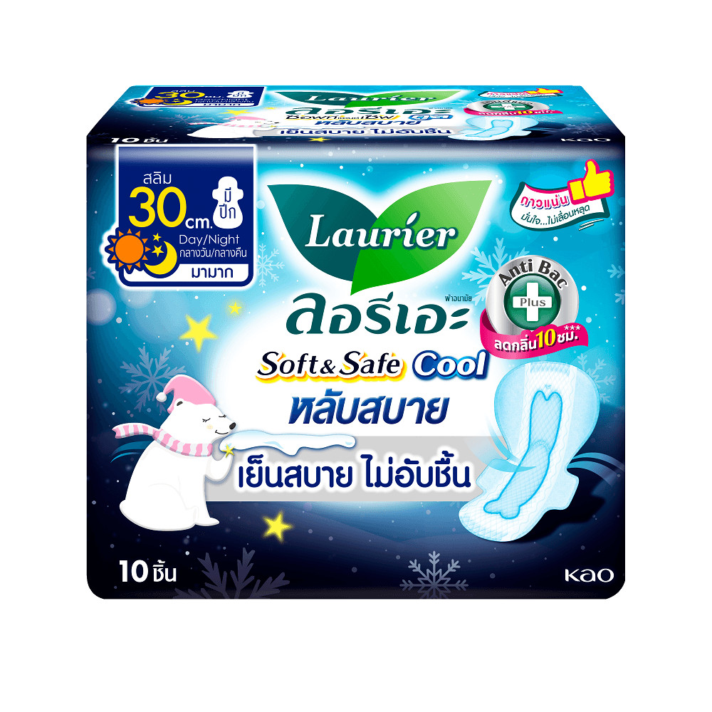 ลอรีเอะ ซอฟท์แอนด์เซฟไนท์คูล 30ซม 10ชิ้น