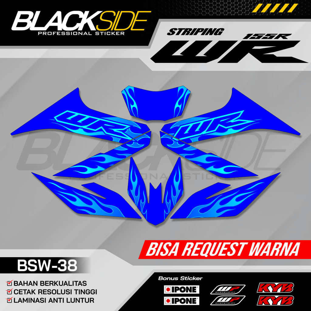 Yamaha WR 155 Striping - รายชื่อสติ๊กเกอร์ WR 155 - 38