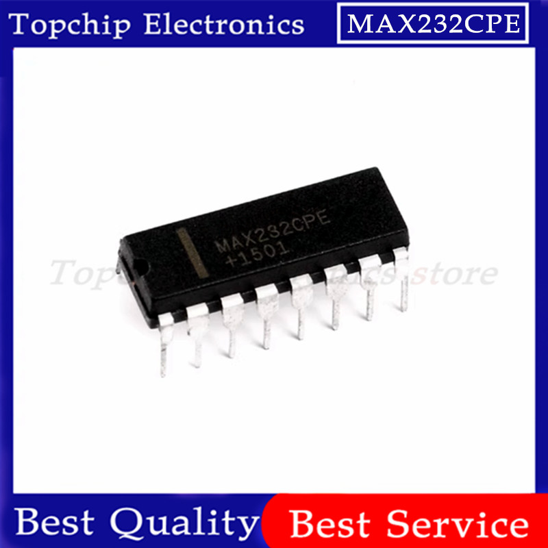 ยี่ห้อใหม่ 10 ชิ้น MAX232CPE MAX232 DIP-16 MAX232EPE RS-232 MAX202CPE MAX32CPE MAX202ECPE MAX32ECPE 