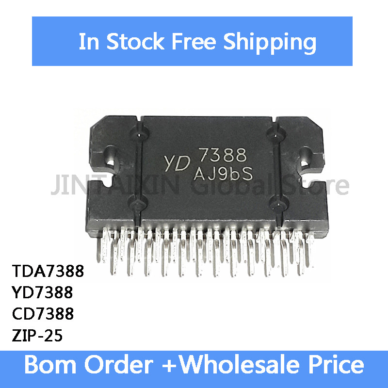 2 ชิ้น TDA7388 YD7388 CD7388 7388 ZIP-25 เครื่องขยายเสียงชิป IC IC ในสต็อกขายส่ง
