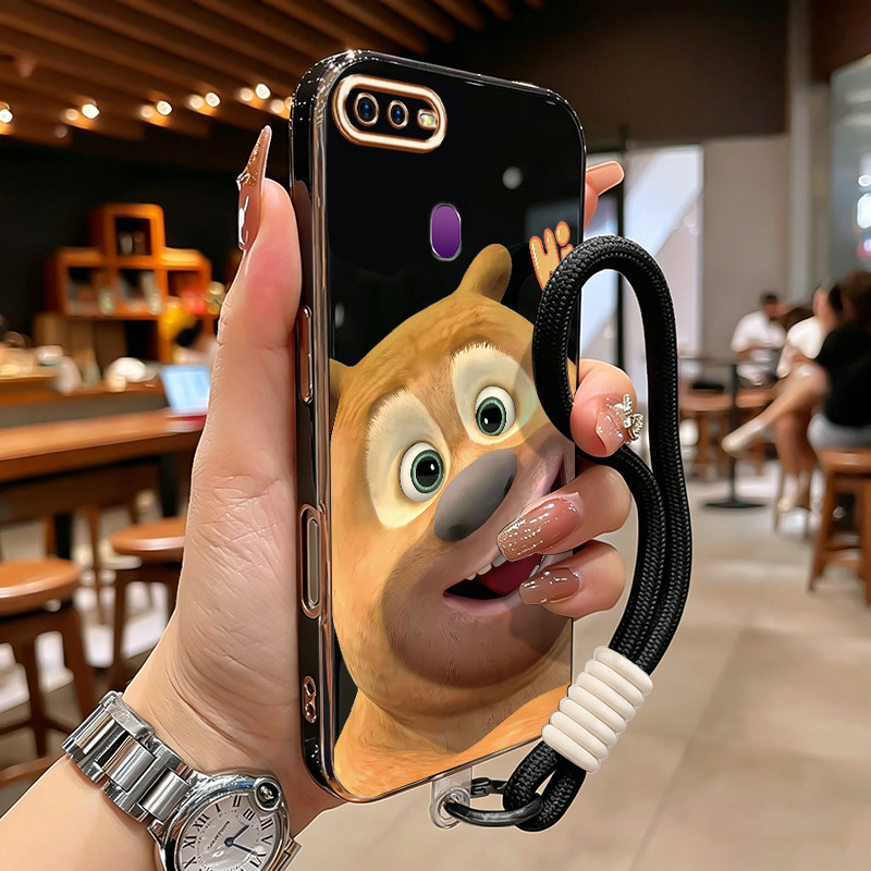 HPเคสโทรศัพท์สําหรับOPPO F9 F9 Pro F7 A7X Realme U1 Realme 2 Proกรณีหมีขนาดเล็กกันน้ําป้องกันการรั่ว