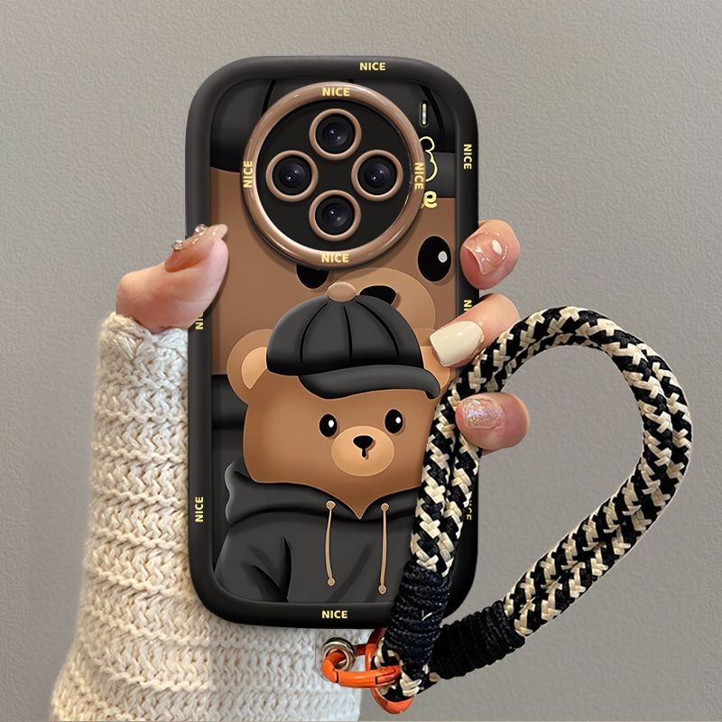 ใหม่แฟนซีหมีน่ารักนุ่มRedmiหมายเหตุ 14 4G 5G Pro Plus Poco X7 Pro 5G 13 13C 12C 9A 9 M6 M5S 12 Lite 