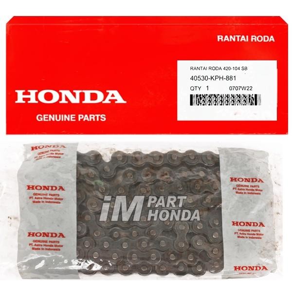 40530-KPH-881 ไดรฟ์โซ่ล้อ 420 - 104 SB Karisma Supra X 125 Old Batman Blade Revo 110