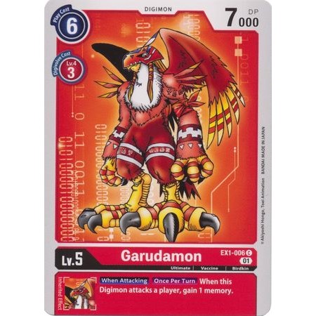 Digimon Card Garudamon - EX1-006 - ทั่วไป