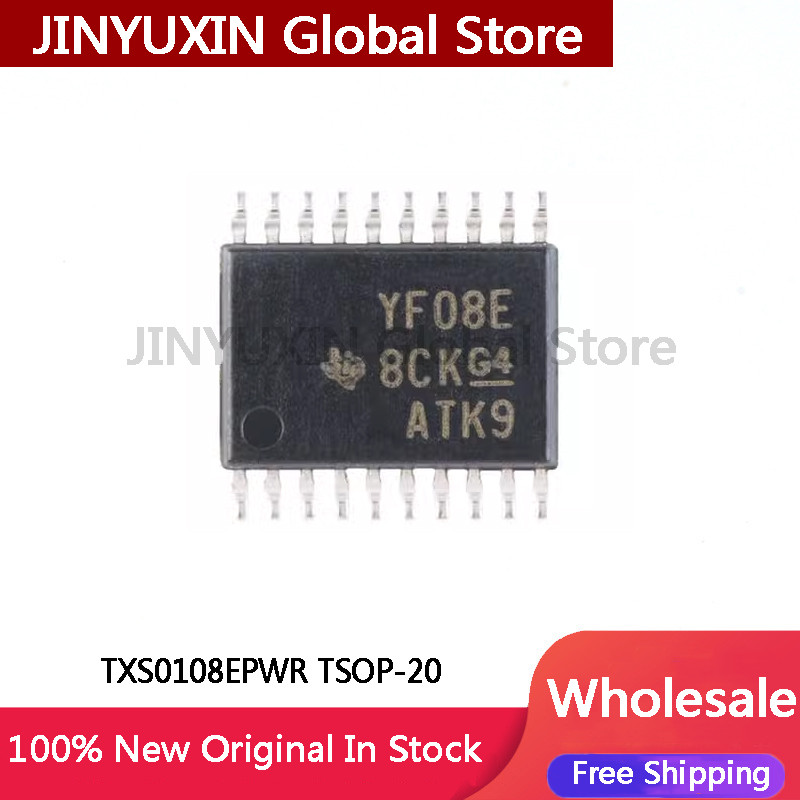 10 ชิ้น TXS0108EPWR TXS0108EPW YF08E TSOP-20 ชิป IC ในสต็อกขายส่ง