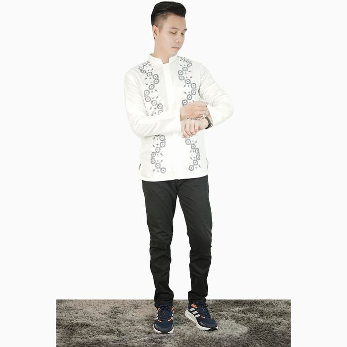 KEMEJA D1yv - เสื้อเชิ้ต Koko แขนยาวพิมพ์ลายมุสลิมล่าสุด - Jfashion Chanan