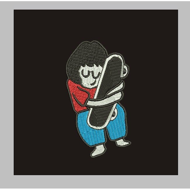 HD-R24 PATCH โลโก้สเก็ตบอร์ด CHARABINER PRINCIPLE HUG EMBROIDERY อุปกรณ์เสริม BET/EMBLEM