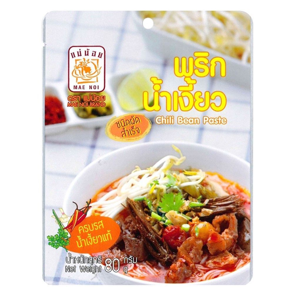 แม่น้อย พริกน้ำเงี้ยว ชนิดผัดสำเร็จ 80ก.