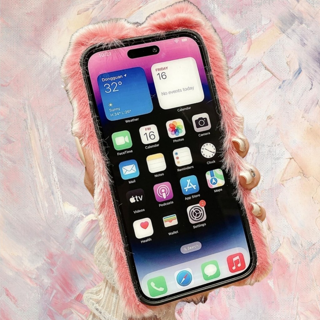 สําหรับRealme C75 C71 C67 C65 C63 C61 C55 C53 C51 C35 C33 C30 C25 C21 C20 C15 C12 C11 Plushเคสโทรศัพท์นุ่มFurryกระต่ายหูHballเพชรRoseสีแดงสีชมพู - รูปที่ 3