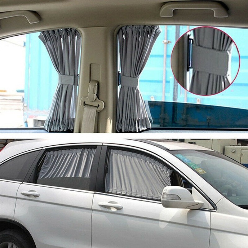 Just เปิดตัว 2 ชิ้น Car Van SUV VIP Casement Curtain Anti-shade Visor 50*39 ซม.
