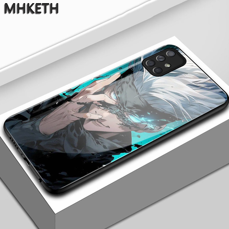 เคสสำหรับ Samsung A71 4G A71 5G A91 เคสใหม่เคสป้องกันลายอะนิเมะยอดนิยมเคสโทรศัพท์กระจก