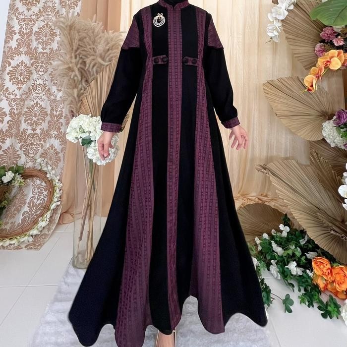 D1yv- Gamis Aswan Shaila 105 Black