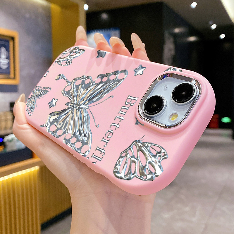 เคสสำหรับ Realme 8 5G 8s 5G Q3 Q3i V13 5G Narzo 30 5G เคสโทรศัพท์ผีเสื้อสีสันสดใสกันกระแทกกลมและอ้วน - รูปที่ 6