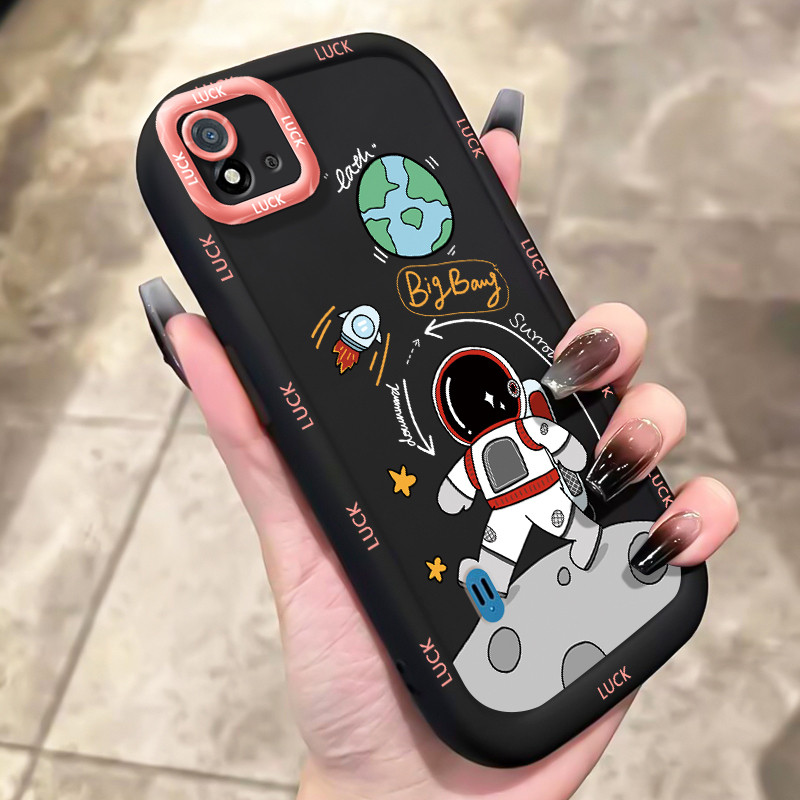 เคสสำหรับ Realme C20 C20A C11 2021 เคสโทรศัพท์มนุษย์อวกาศซิลิโคนกันกระแทก