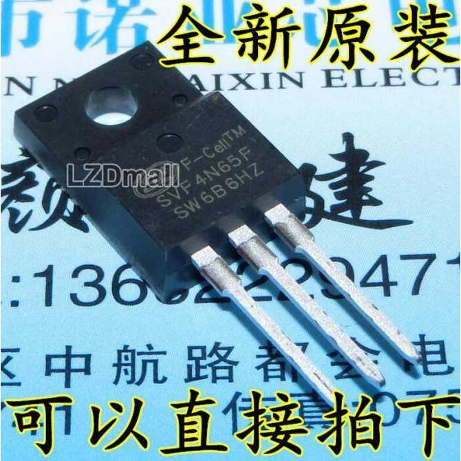 10 ชิ้น SVF4N65F TO-220F SVF4N65 SVF 4N65 4N65F TO-220 MOSFET 4A 650V