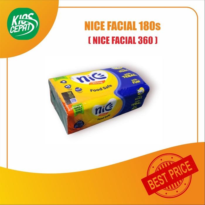 NICE กระดาษเช็ดหน้า 180s - ทิชชู่ 2 ชั้น