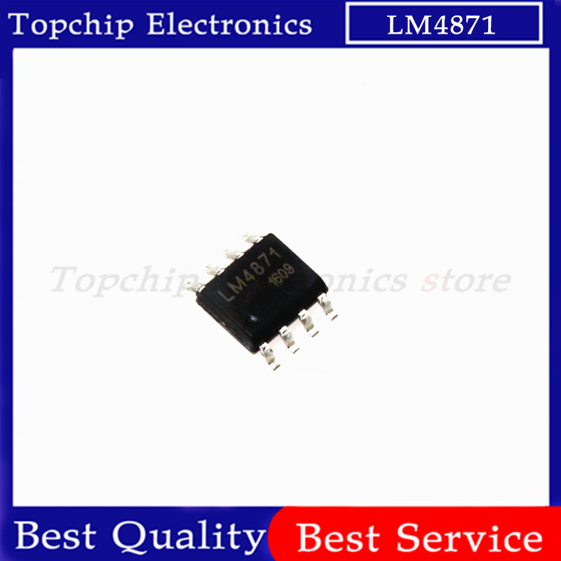 10pcs LM4871MX SOP8 LM4871 SOP 4871 SOP-8 3W เครื่องขยายเสียงโหมดปิดใหม่และต้นฉบับ