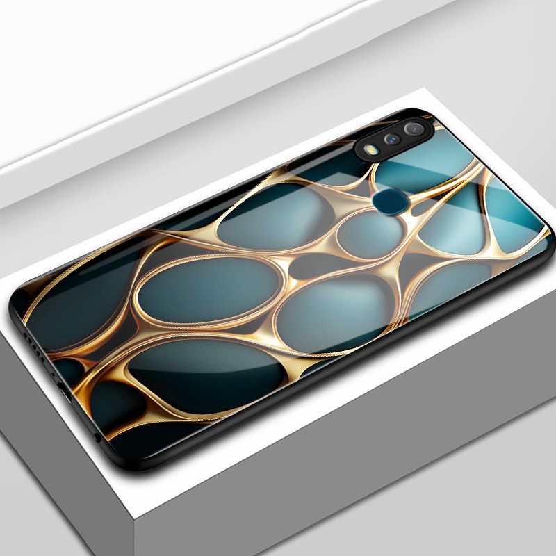 เคสสำหรับ VIVO Y11 2019 Y3 2019 เคสโทรศัพท์อัญมณีเปลือกแก้วกันกระแทก