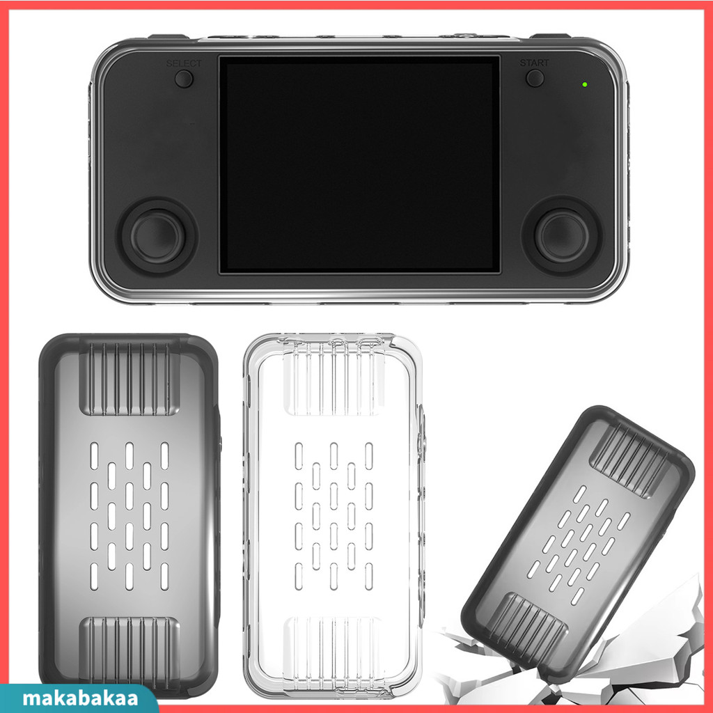 Makabaka.th เกมคอนโซลสําหรับ ANBERNIC RG35XX H น้ําหนักเบา TPU มือถือวิดีโอเกมเครื่องป้องกันผิว Shel