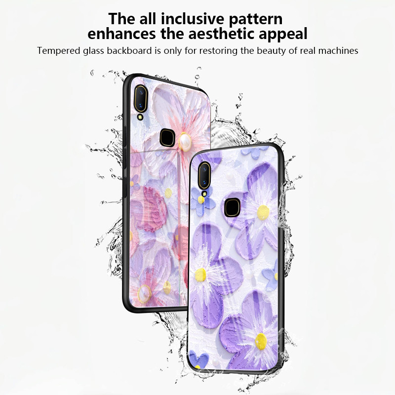 เคสสำหรับ Samsung A22 M22 A22 5G เคสโทรศัพท์ฝาหลังกระจกลายดอกไม้ใหม่ - รูปที่ 6