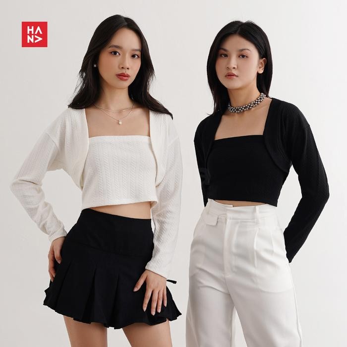 Choice - Hana Fashion - Jiyeon Top Set/Top Set Tube Top and Outer/Casual Long Shirt/Clothes