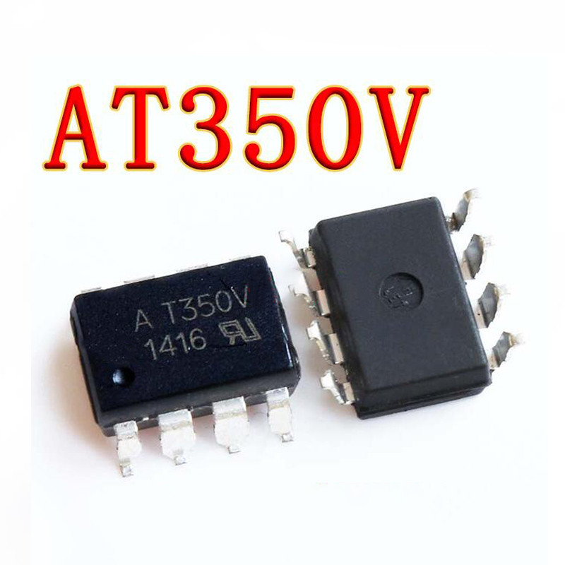 10pcs HCPL-T350V SOP-8 AT350 SOP AT350V SOP-8 อุปกรณ์คู่ความเร็วสูง