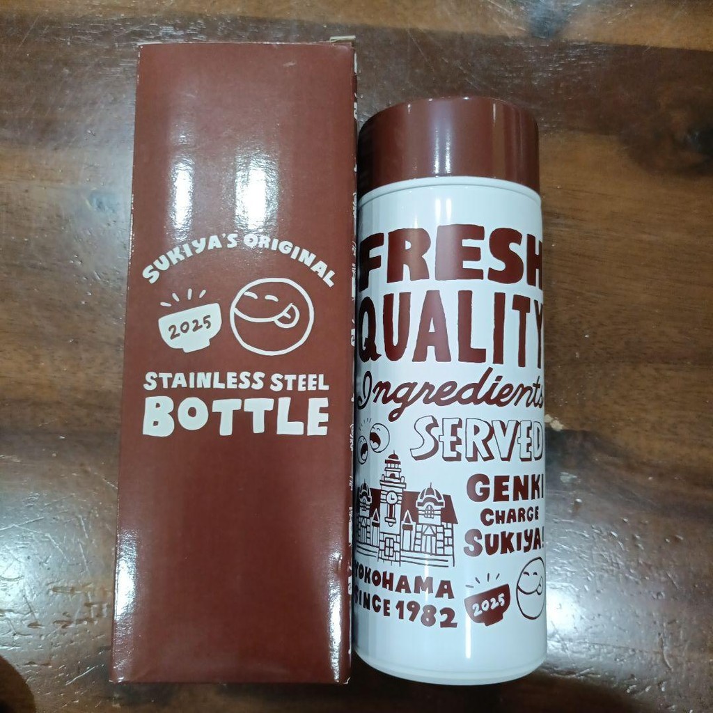 【Direct from Japan】[ใหม่ ไม่เคยใช้งาน] ขวดสแตนเลส Sukiya【Japan Exclusive】