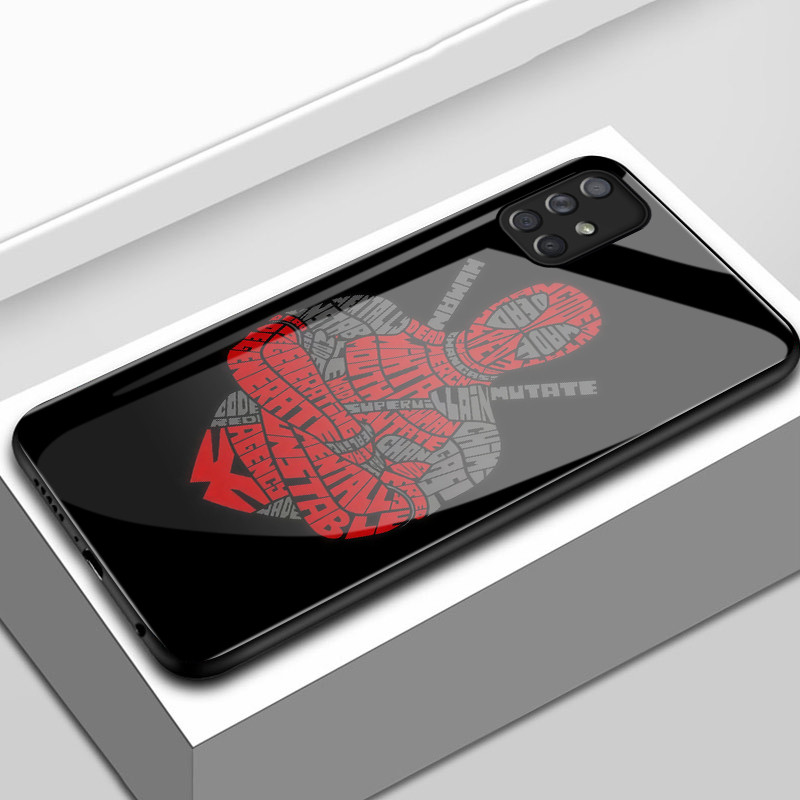 เคสสำหรับ Samsung A71 4G A71 5G A91 เคสโทรศัพท์วีรบุรุษการ์ตูนเปลือกแก้วกันกระแทก