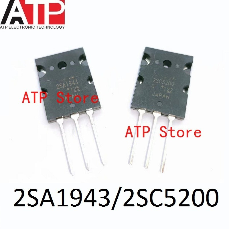 5 คู่/ล็อตใหม่ 2SA1943/2SC5200 2SA1943 A1943 2SC5200 C5200 TO-3PL 2SA1943-O/2SC5200-O BJT ทรานซิสเตอ