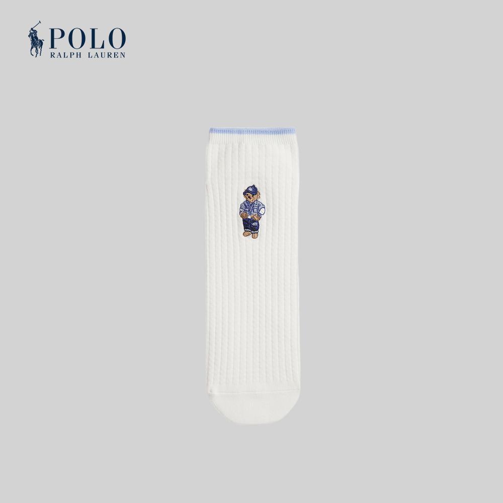 Polo Ralph Lauren Bear ถุงเท้าผู้ชาย รุ่น MAPOHOS03421103 สีขาว