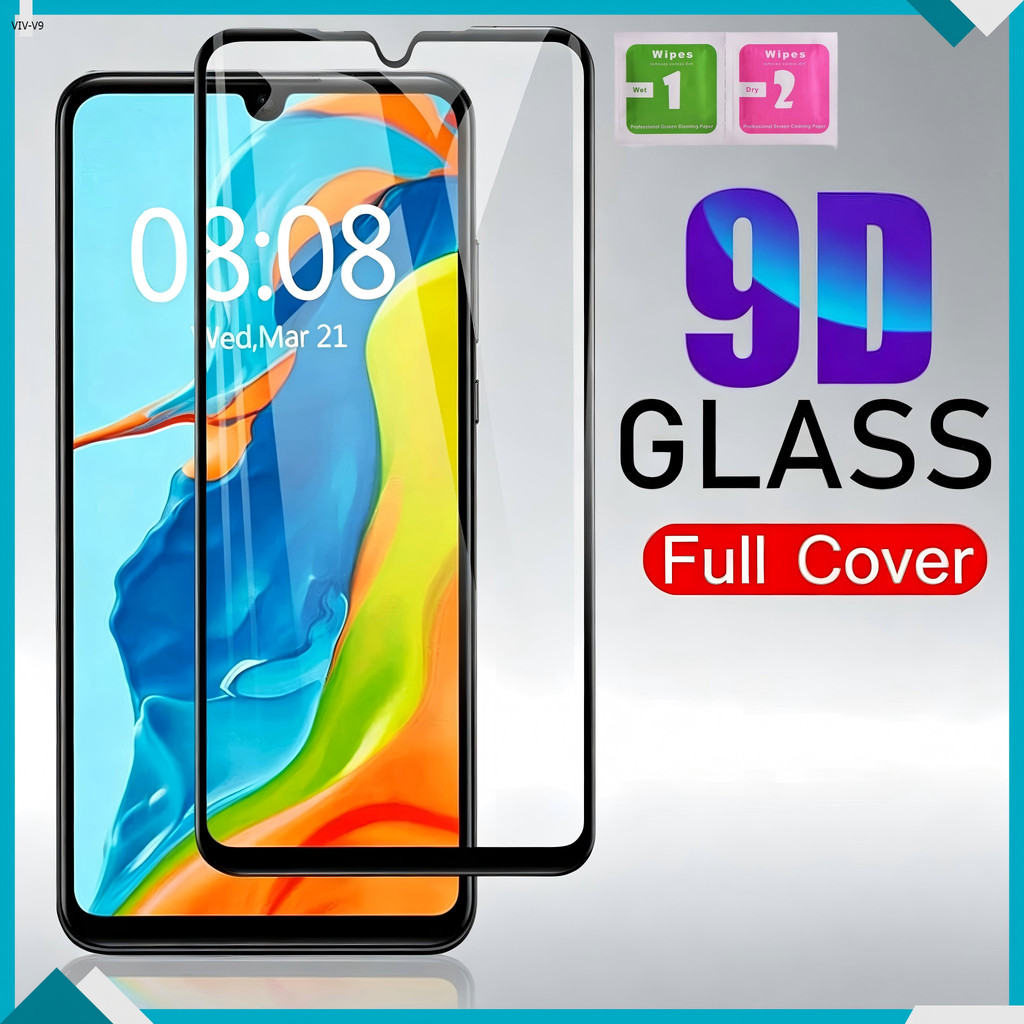 มีกันขอบ For VIVO V60 V50 V40 V30 V30E V29E V25 V25E V23 V23E V21 V20 V19 V15 V11i V9 Lite Pro 4G 5G ใส แบบเต็มจอ 9D
