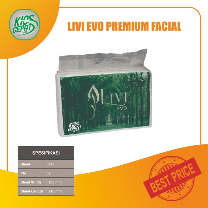 [TC] กระดาษเช็ดหน้า LIVI EVO Premium 770s
