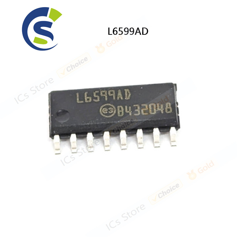 10PCS 100% ใหม่ L6599 L6599D L6599DTR L6599AD L6599ADTR SOP-16 ชิปเซ็ต