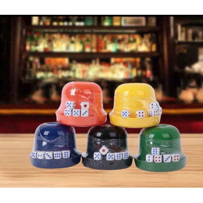 DICE WHIP GLASS BONUS DICE 5PCS MINICART DICE GAME KTV KARAOKE BROAD GAME FAMILY THICK MATERIAL