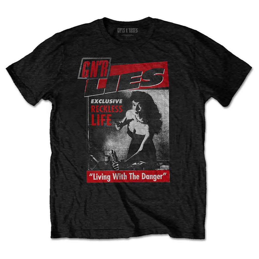 2025 สําหรับเพื่อนเสื้อวาฟเฟิล Guns N Roses T เสื้อ Reckless Life โลโก้ใหม่อย่างเป็นทางการ Mens