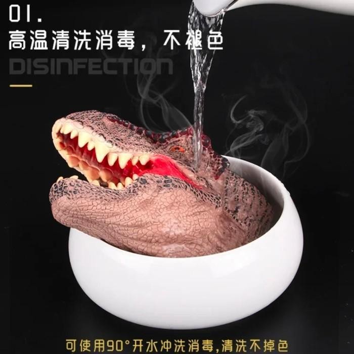 Ffy3- หุ่นมือไดโนเสาร์ Raptor Head Dino Velociraptor Delta