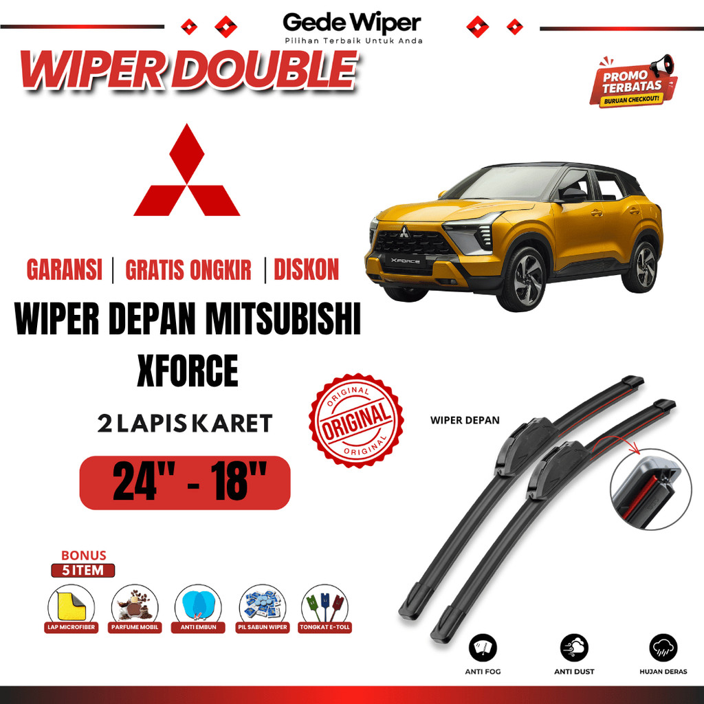 ที่ปัดน้ําฝน Mitsubishi XForce Dual ฟรี 5 โบนัส