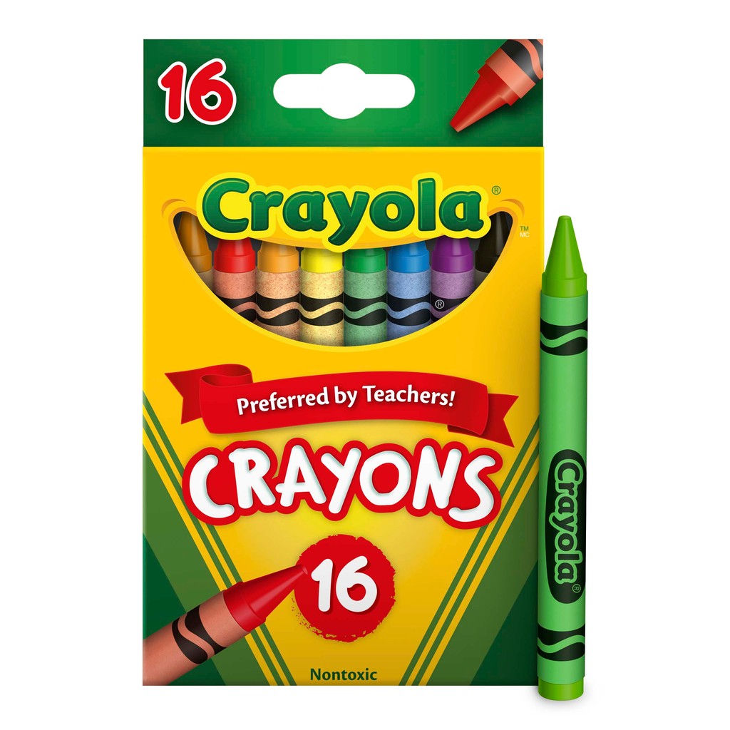 Crayola 16Ct. Classic Crayons เครโยล่า สีเทียน 16สี คลาสสิค 52-3016