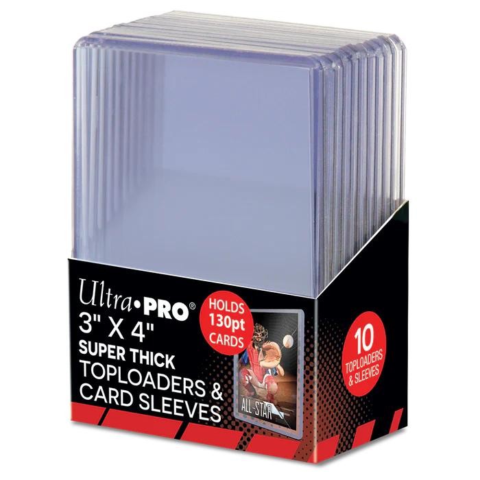 ULTRA PRO SUPER THICK TOPLOADER 130PT พร้อม THICK CARD SLEEVE 10CT CODE 46
