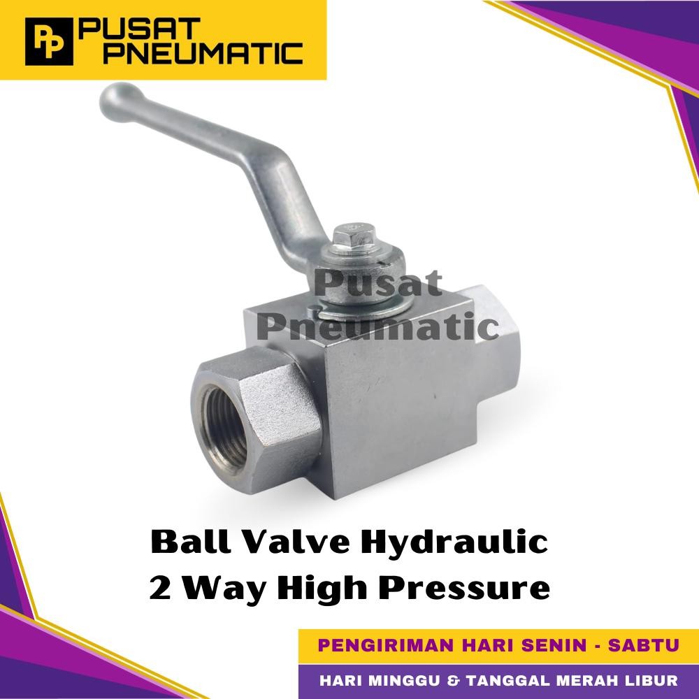1/2" วาล์วบอล HYDRAULIC แรงดันสูง 2 ทาง PN500 1/2"