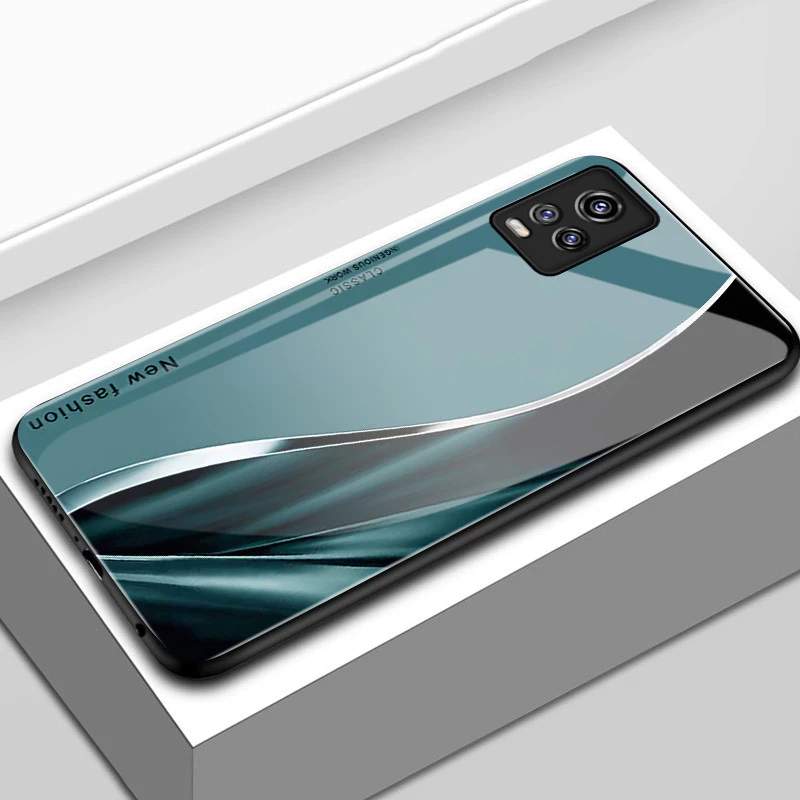 เคสสำหรับ VIVO V20 V20 SE V20 Pro เคสโทรศัพท์เส้นเปลือกแก้วกันกระแทก