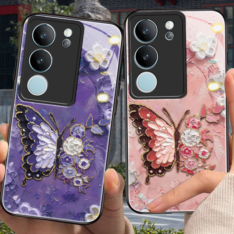 ปลอกผีเสื้อสําหรับ vivo v29/e,v30/e,v40/v50/lite,v11i,v15,v17,v19,v20/se,v21/e,v23/e,v25/e,v25/e,v2p