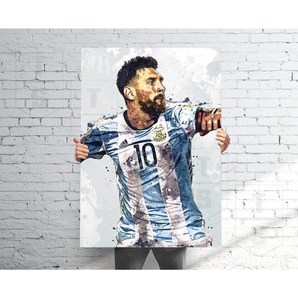 โปสเตอร์ Messi Soccer Sport Supper Star Art
