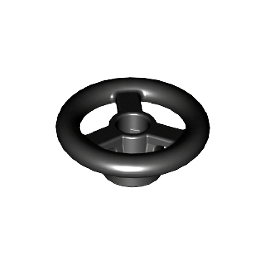 Brick2cube Part - Vehicle, Steering Wheel Small, 2 Studs Diameter - 30663