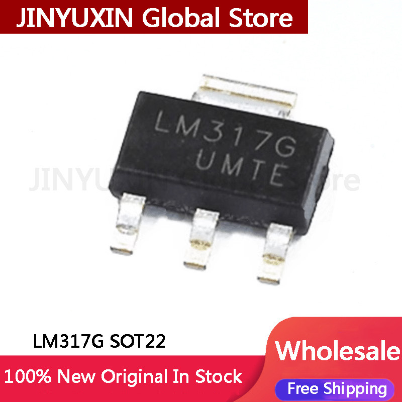10-100PCS LM317G SOT223 LM317K LM317 SOT-223 317 SOT SMD ใหม่และต้นฉบับชิป IC ขายส่ง
