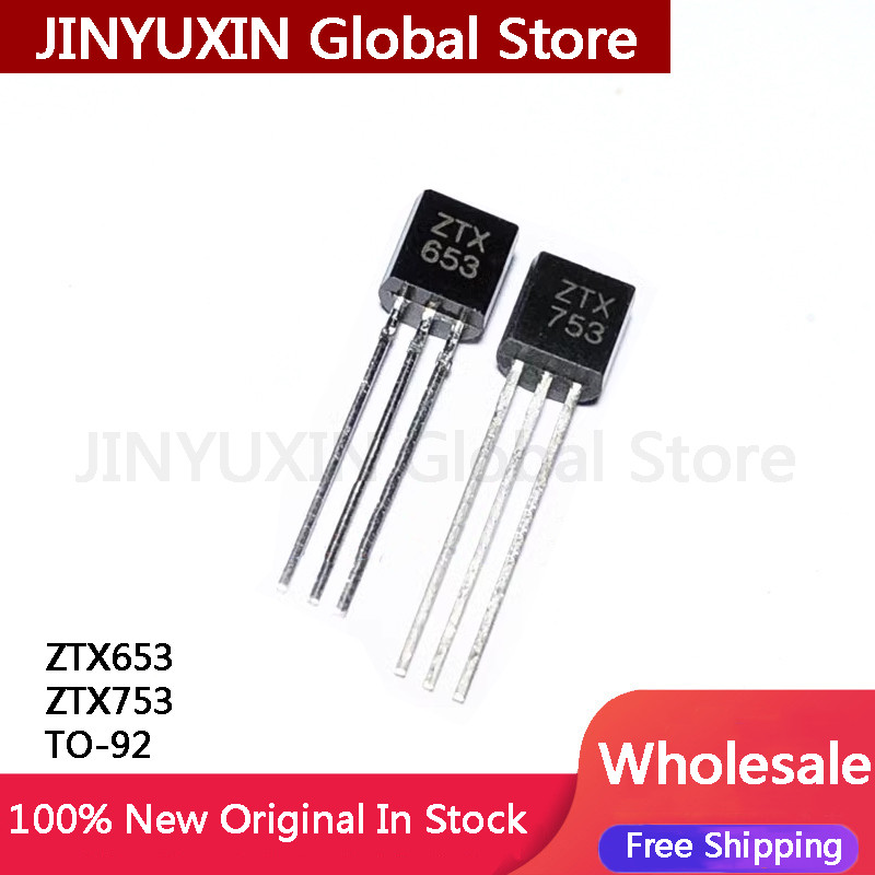 10 ชิ้น ZTX653 ZTX753 ทรานซิสเตอร์ TO-92S ชิป IC ในสต็อกขายส่ง