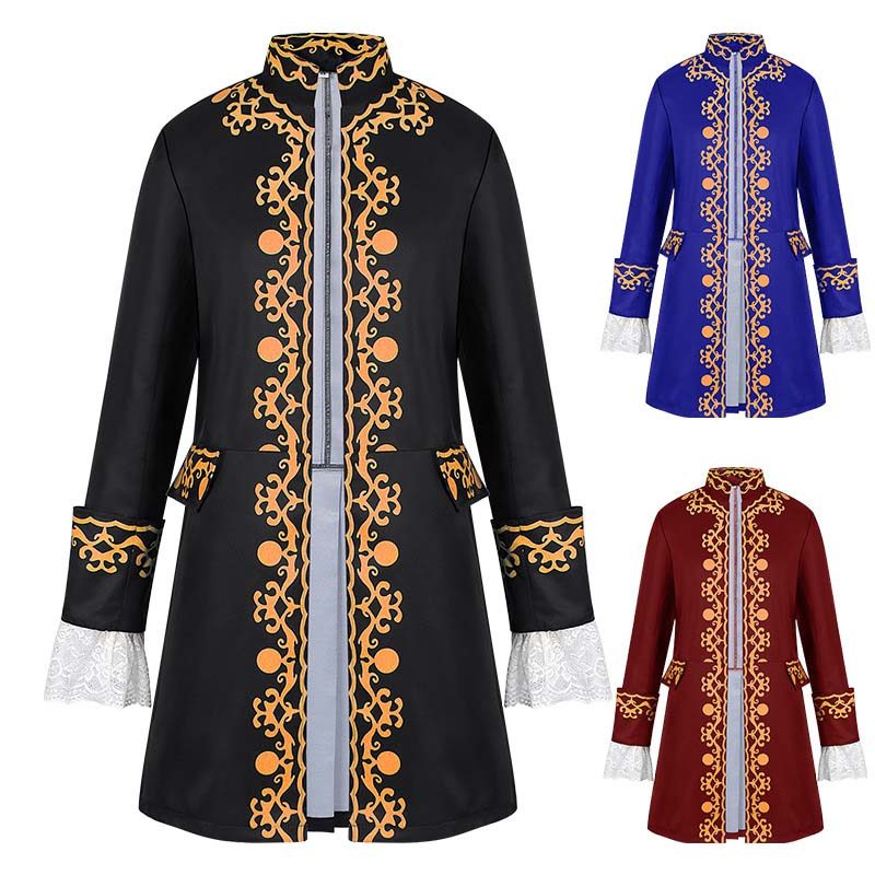 ผู้ชาย Colonial ทหาร Tailcoat เครื่องแต่งกาย 18th Century ยุคกลาง Regency Tailcoat Jacket